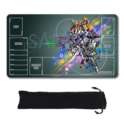 Gundam Playmat Suitable for GCG , includes Storage Bag, 24 x 14 inches (226518)