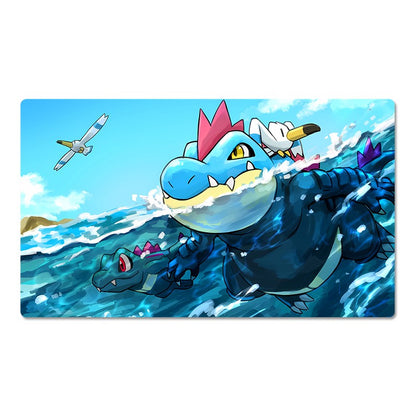 Totodile Board Game Pokemon Table Playmat Card Play Mat TCG CCG Pad Mousepad