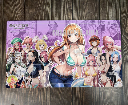 One Piece OPCG TCG CCG Table Mouse Pad Nami Playmat Trading Card Game Desk Mat