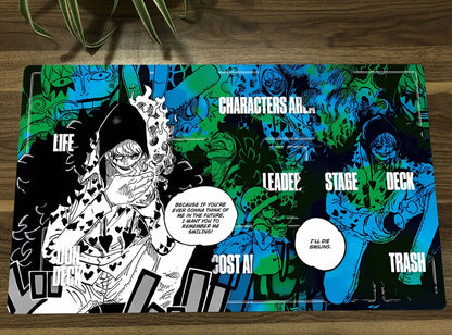 One Piece O-P OPCG TCG CCG Table Mouse Pad Rosinante Corazon Playmat Trading Card Game Desk Mat