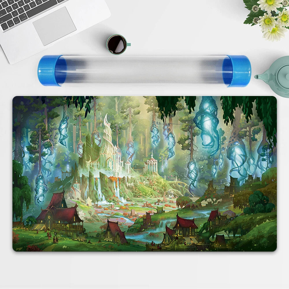 Fabtcg The Land of Legends Playmat Trading Card Game CCG TCG Mat Free Best Tube