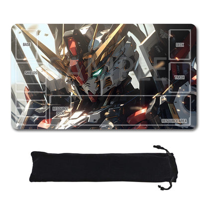Gundam Playmat Suitable for GCG , includes Storage Bag, 24 x 14 inches (GD510144)