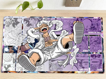 One Piece Monkey D. Luffy Table Playmat CCG OPCG Mat Trading Card Game Mousepad Deskmat New