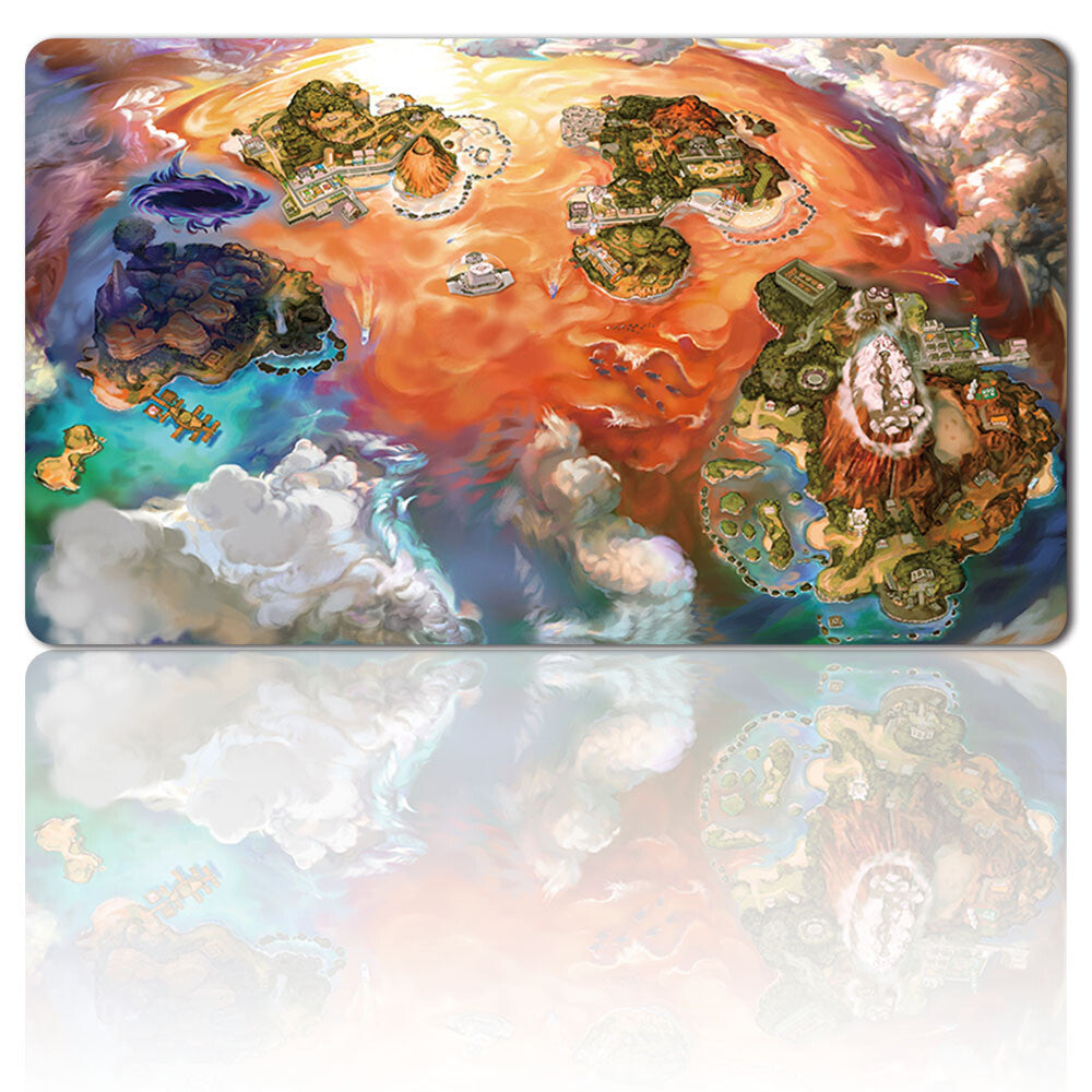 865082 - Board Game Pokemon Map Playmat Games Mousepad Play Mat of TCG