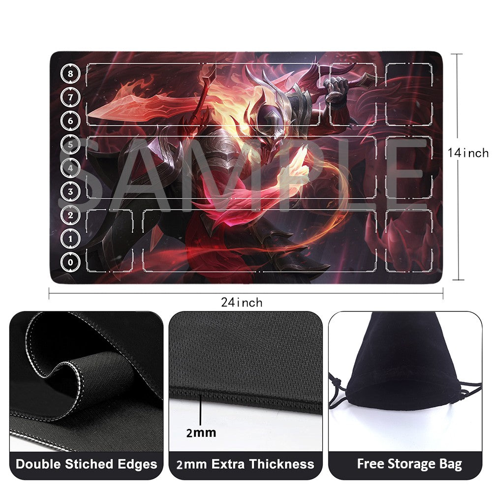 Pyke - League Of Legends Riftbound Playmat 24x14 in + Free Storage Bag