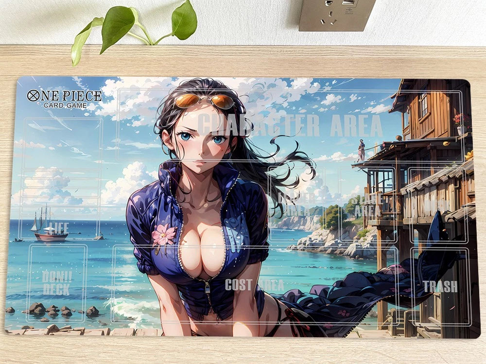 One Piece Nico Robin Table Playmat CCG OPCG Mouse Pad Desk Mat Trading Card Game TCG