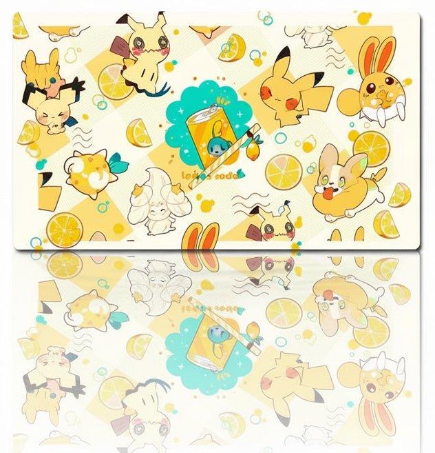 Lemon Soda Board Game Pokemon Table Playmat TCG CCG Mat Gaming Pad Mousepad