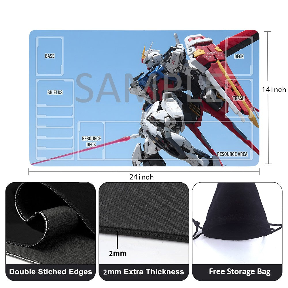 Gundam Playmat Suitable for GCG ,includes Storage Bag, 24 x 14 inches (GD5101419)