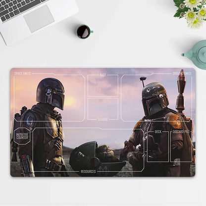 Playmat Boba Fett TCG Starwars : Unlimited Trading Card Game Play Mat Free Bag