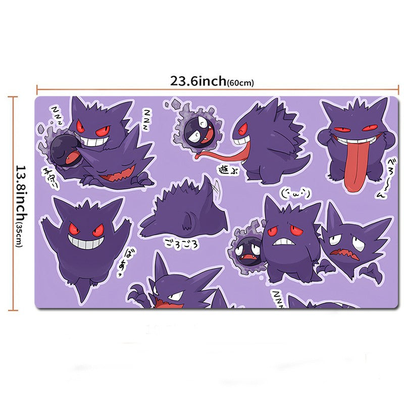 Mousepad Gengar Gastly Game Pokemon tapete de mesa TCG CCG tapete de jogo para jogos -