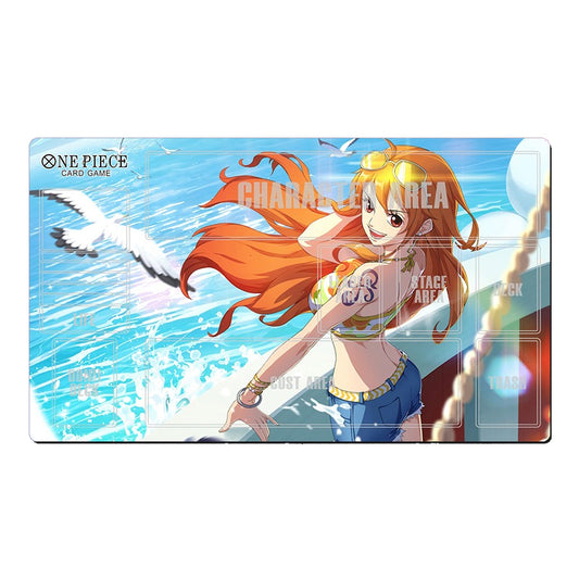 Nami One Piece Table Playmat OPCG TCG CCG Playing Pad Trading Card Game Mat Mousepad