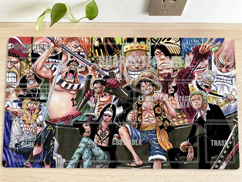 Luffy Shanks Zoro One Piece Table Playmat OPCG TCG CCG Play Trading Card Game DeskMat Mousepad