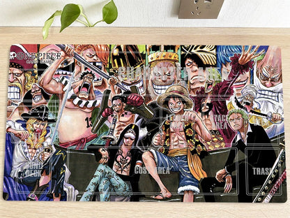 Luffy Shanks Zoro One Piece Table Playmat OPCG TCG CCG Play Trading Card Game DeskMat Mousepad