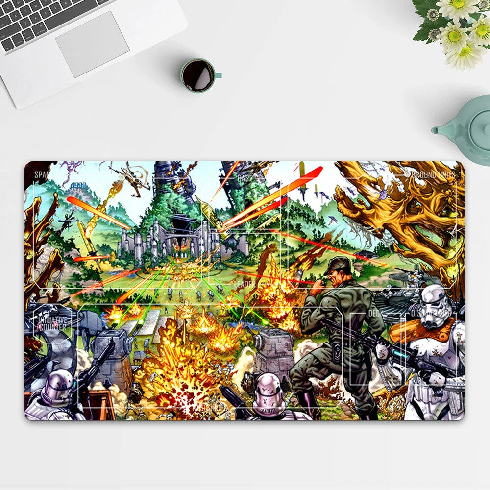 Playmat Battlefront TCG Starwars : Unlimited Trading Card Game Play Mat Free Bag