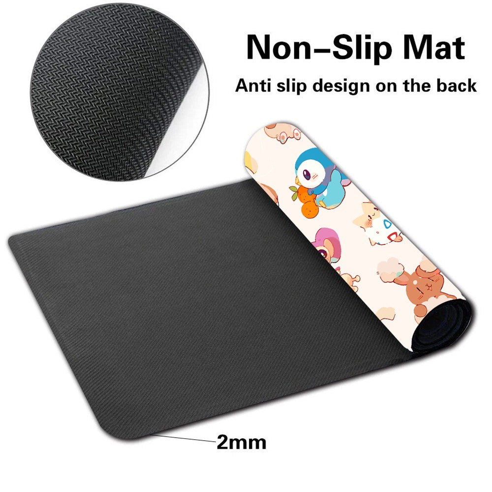 Oshawott Piplup Rowlet Pokemon Table Playmat TCG CCG Mat Gaming Pad Mousepad