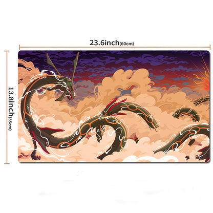 Rayquaza Pokemon Table Playmat TCG CCG Mat Gaming Play Pad Mousepad Free Bag