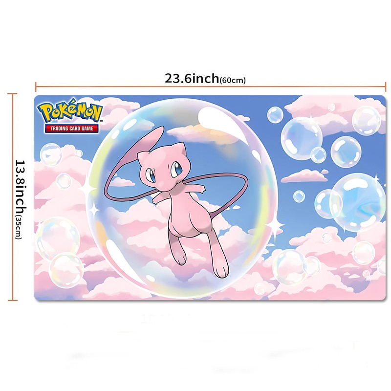 Mew Mythical Board Pokemon Table Playmat TCG CCG Card Game Play Mat Mousepad