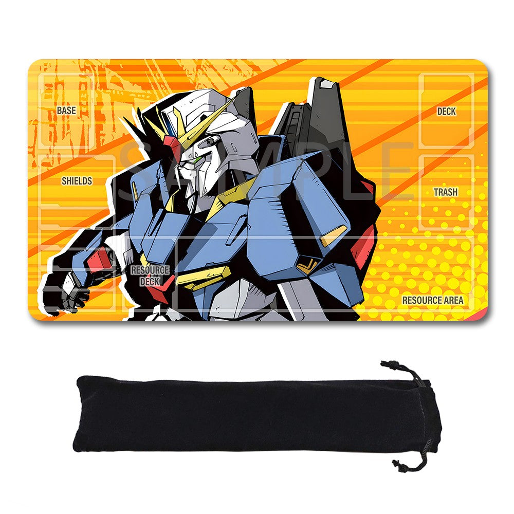 Gundam Playmat Suitable for GCG , includes Storage Bag, 24 x 14 inches (570700)