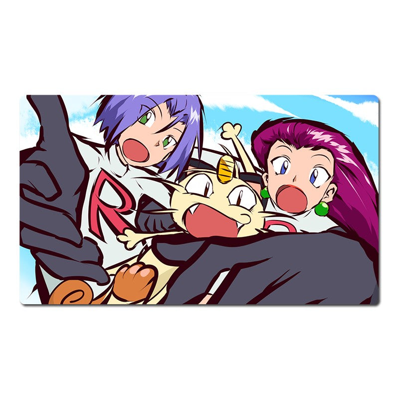 Team Rocket Board Game Pokemon Table Playmat Card Play Mat TCG CCG Pad Mousepad