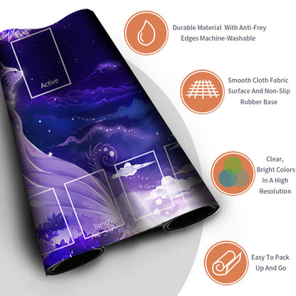 NEW Pokemon Playmat Stitched Edge with Card Zones Rubber Playmat Stitched Edge Compatible Pokemon