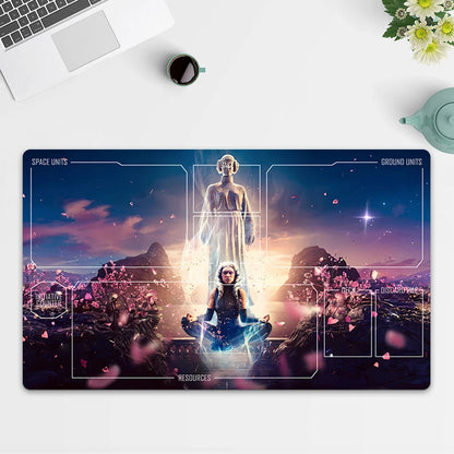 Playmat Ahsoka Tano TCG Starwars : Unlimited Trading Card Game Play Mat Free Bag