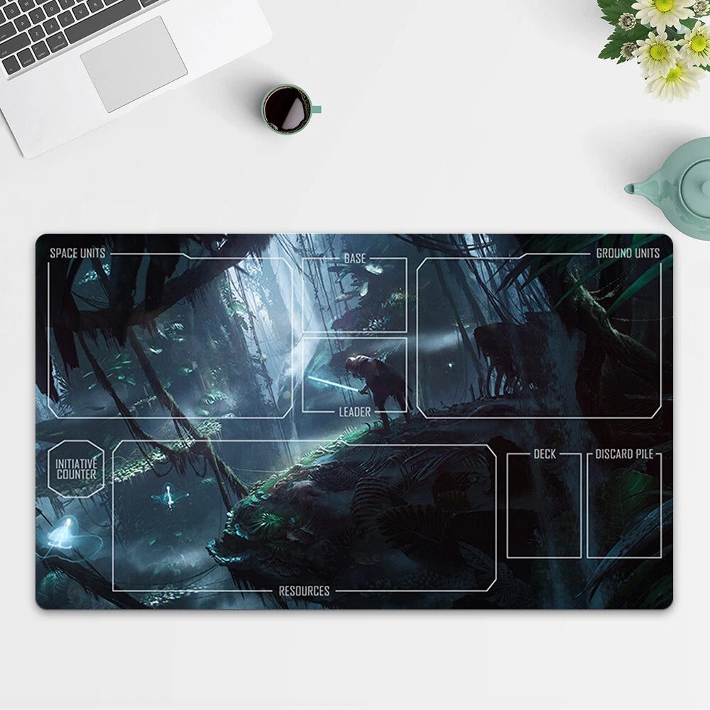Playmat Light saber TCG Starwars : Unlimited Trading Card Game Play Mat Free Bag
