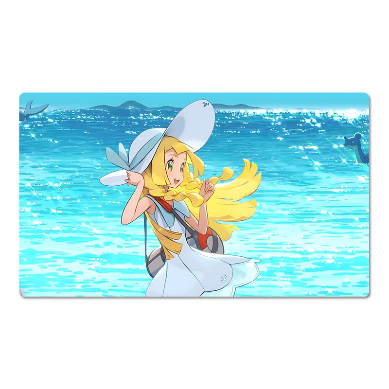 Lillie Board Game Pokemon Table Playmat Card Play Mat TCG CCG Pad Mousepad