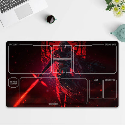 Playmat Kylo Ren TCG Starwars : Unlimited Trading Card Game Play Mat Free Bag