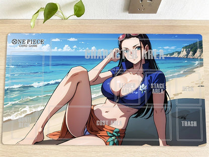 One Piece Nico Robin Table Duel Playmat OPCG TCG CCG Mouse Pad Trading Card Game Desk Mat