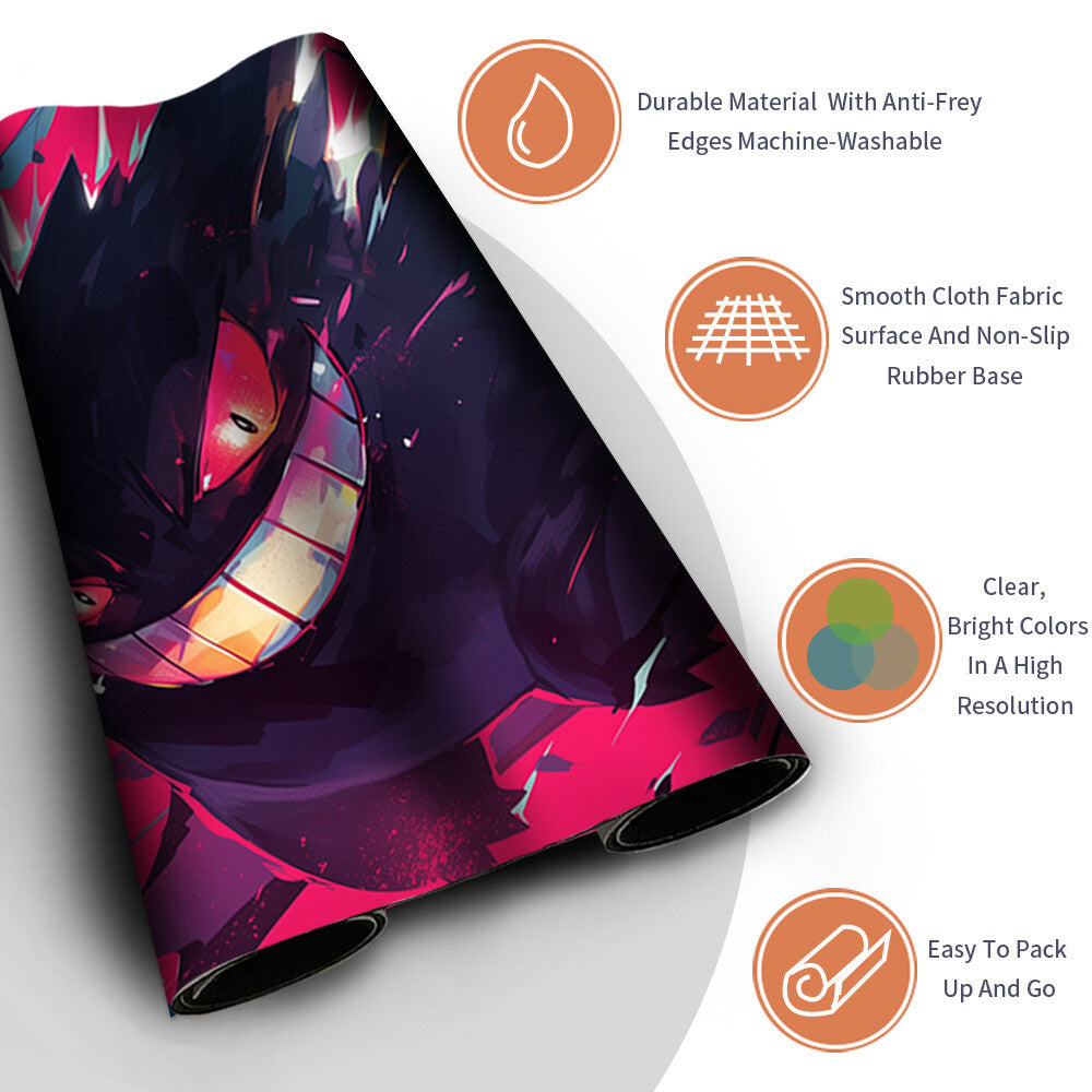 New Pokemon Gengar Playmat Stitched Edge | Pokemon TCG Playmat Stitched Edge | 1359085
