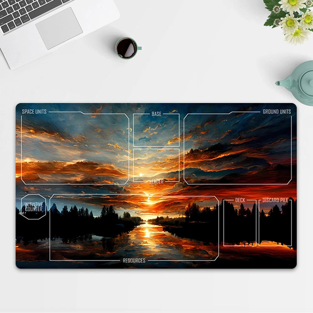 Playmat Landscape TCG Starwars : Unlimited Trading Card Game Mat Free Bag