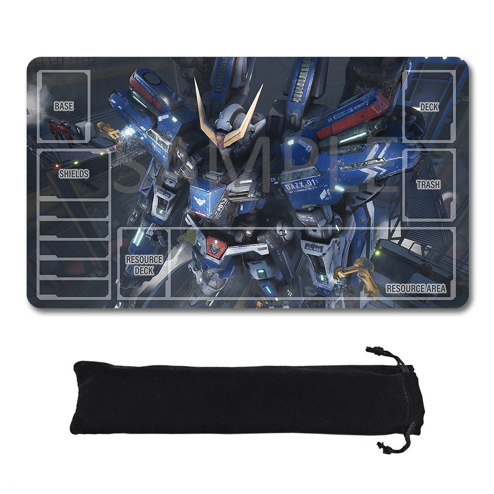 Gundam Playmat Suitable for GCG , includes Storage Bag, 24 x 14 inches (1306588)