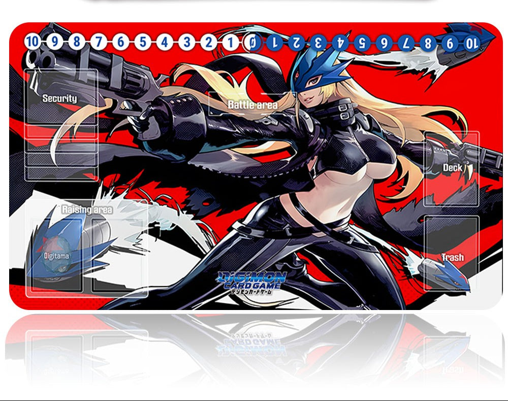 Board Game Digimon Playmat With Card Zones Mousepad Playmat of TCG CCG -102374