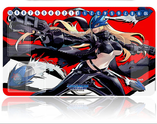 Board Game Digimon Playmat With Card Zones Mousepad Playmat of TCG CCG -102374