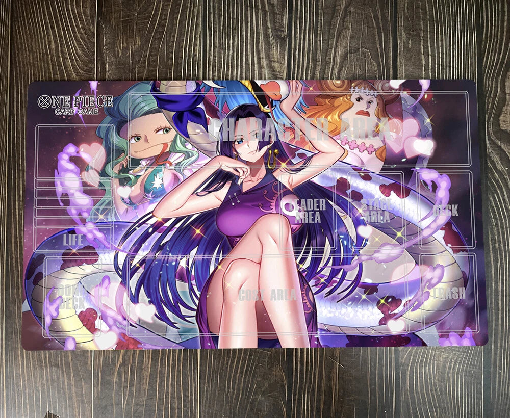 One Piece O-P OPCG TCG CCG Mouse Pad Boa·Hancock Table Playmat Trading Card Game Mat