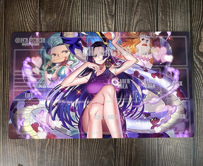 One Piece O-P OPCG TCG CCG Mouse Pad Boa·Hancock Table Playmat Trading Card Game Mat