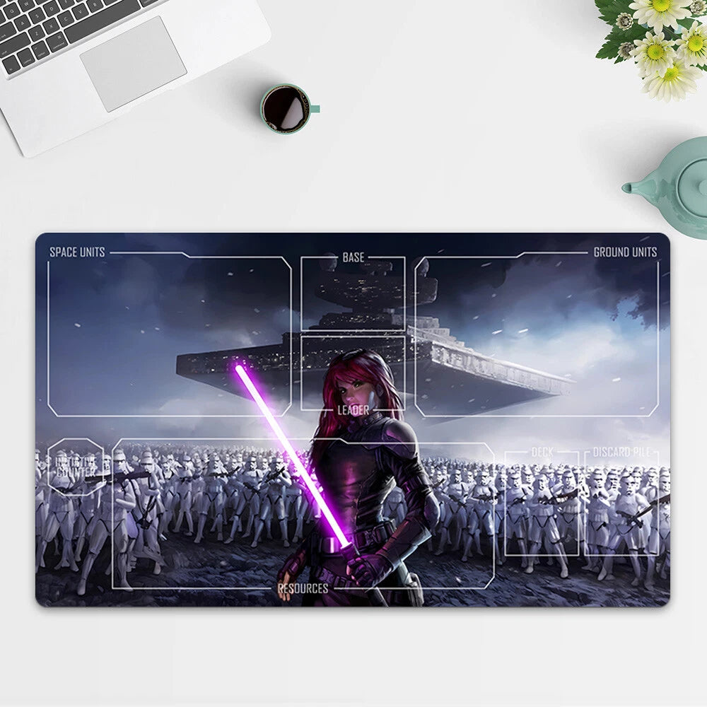 Playmat Mara Jade Skywalker TCG Starwars : Unlimited Trading Card Game Free Bag