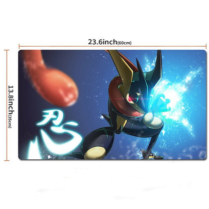 Greninja Board Game Pokemon Playmat PTCG TCG CCG Play Pad Trading Card Games Mat