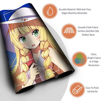 NEW Pokemon Playmat Stitched Edge with Card Zones Rubber Playmat Stitched Edge Compatible Pokemon