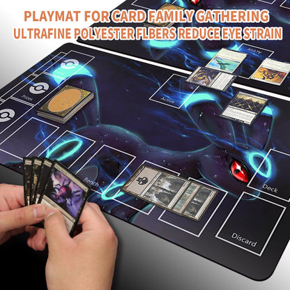 Pokemon Umbreon Playmat Stitched Edge With Zones Card Game Playmat of MTG TCG CCG Deskmat