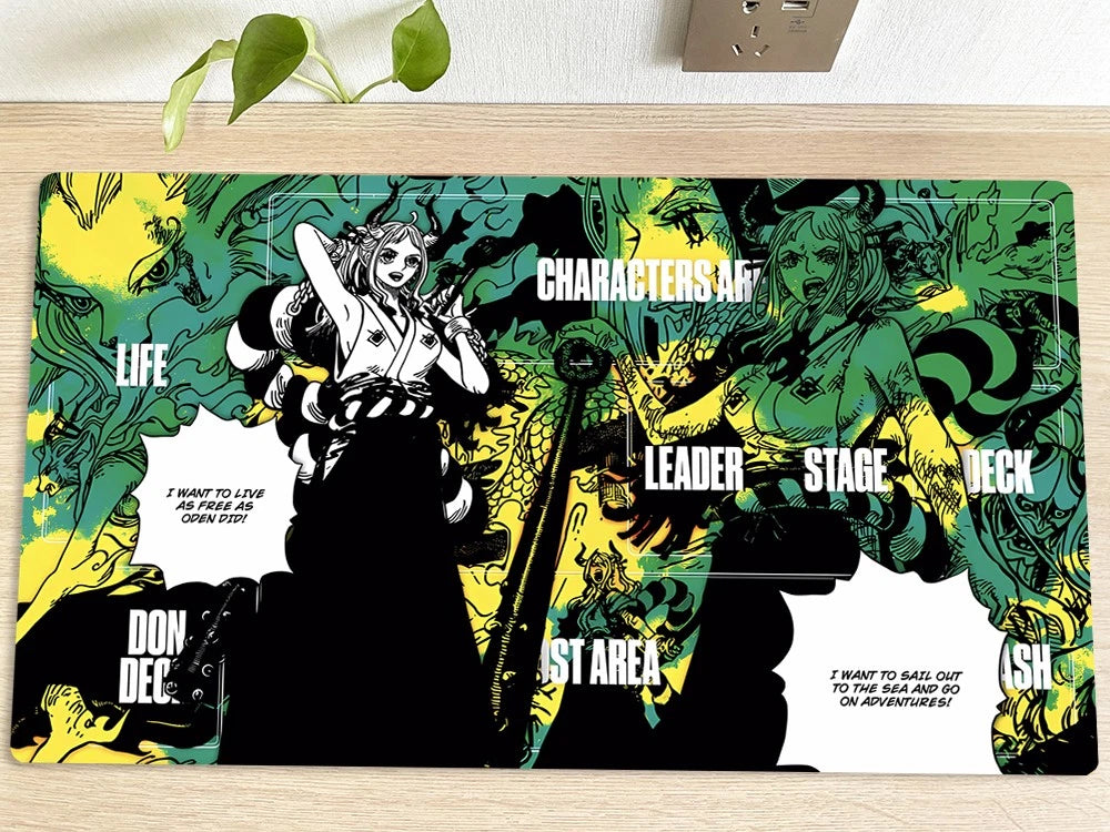 One Piece Yamato O-P Table Playmat OPCG TCG CCG Play Mouse Pad Trading Card Game Desk Mat