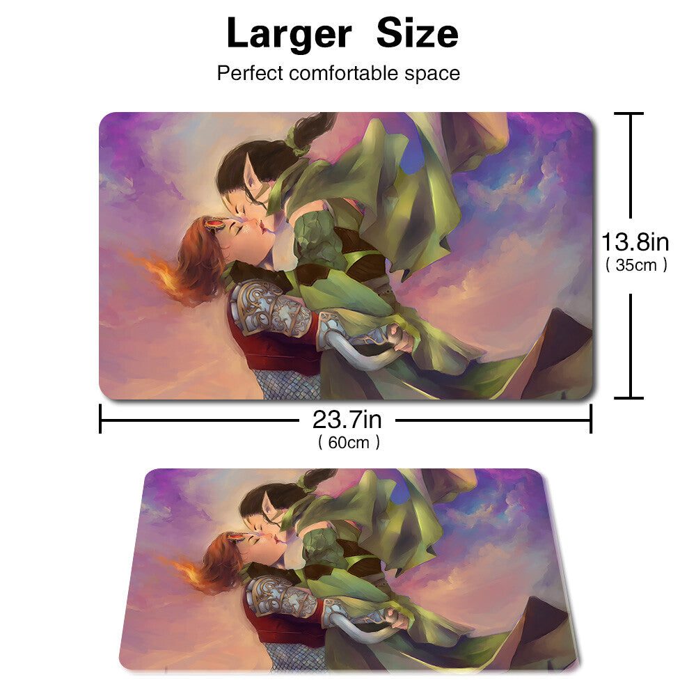 Nissa x Chandra - Board Game MTG Playmat Games Mousepad Play Mat of TCG