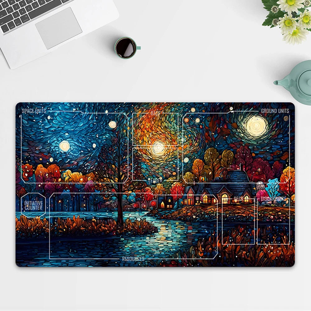Playmat Landscape TCG Starwars : Unlimited Trading Card Game Mat Free Bag