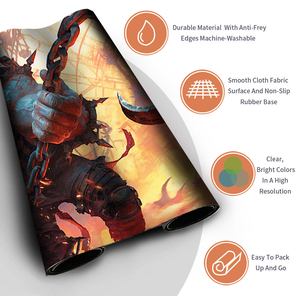 RIPCHAIN RAZORKIN - Magic The Gathering MTG Playmat TCG CCG MTG Playmat Stitched Edge