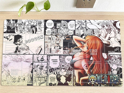 One Piece OPCG TCG CCG Table Playing Pad Nami Playmat Trading Card Game Mat Mousepad Deskmat
