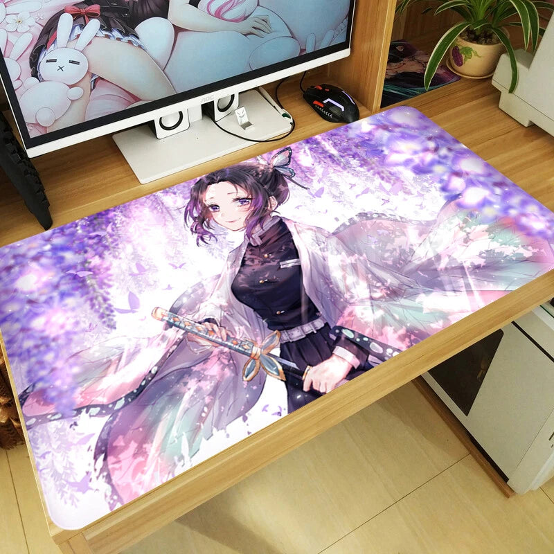 Anime Demon Slayer: Kimetsu no Yaiba Mouse Pad Kochou Shinobu Keyboard Game Mat