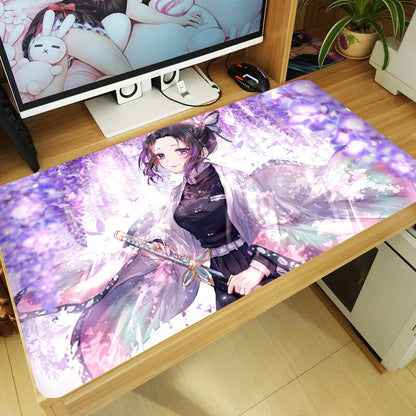 Anime Demon Slayer: Kimetsu no Yaiba Mouse Pad Kochou Shinobu Keyboard Game Mat