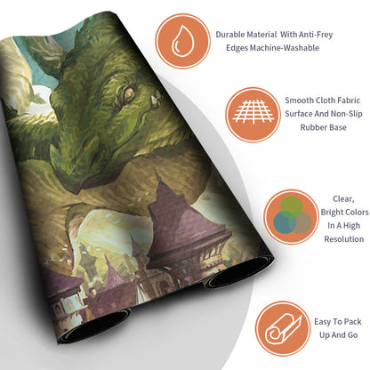 BEANSTALK WURM - Magic The Gathering MTG Playmat TCG CCG MTG Playmat Stitched Edge
