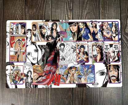 One Piece OPCG TCG CCG Nico Robin Duel Playmat Trading Card Game Mat Play Pad Mousepad Deskmat