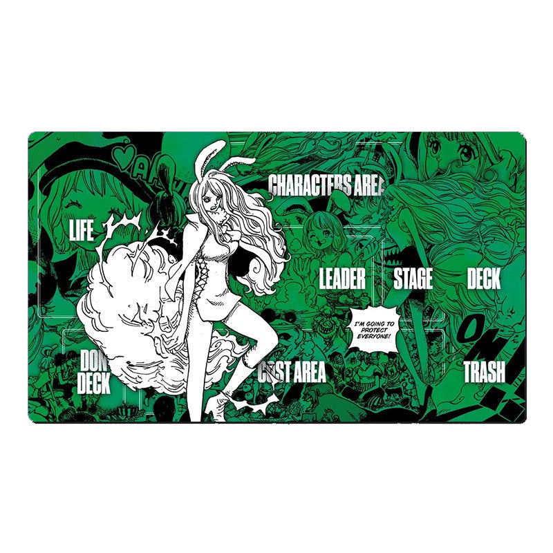 Carrot One Piece Table Playmat OPCG TCG CCG Play Pad Trading Card Game Mat Mousepad